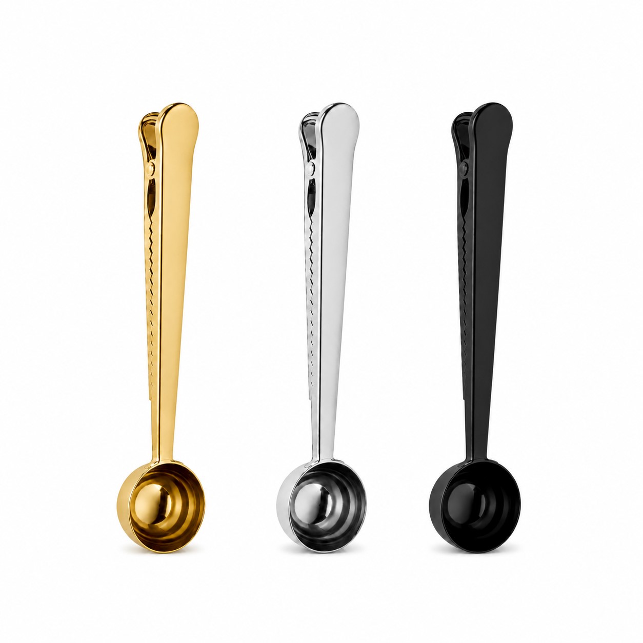 Stainless Steel Measuring Scoop With Bag Clip
