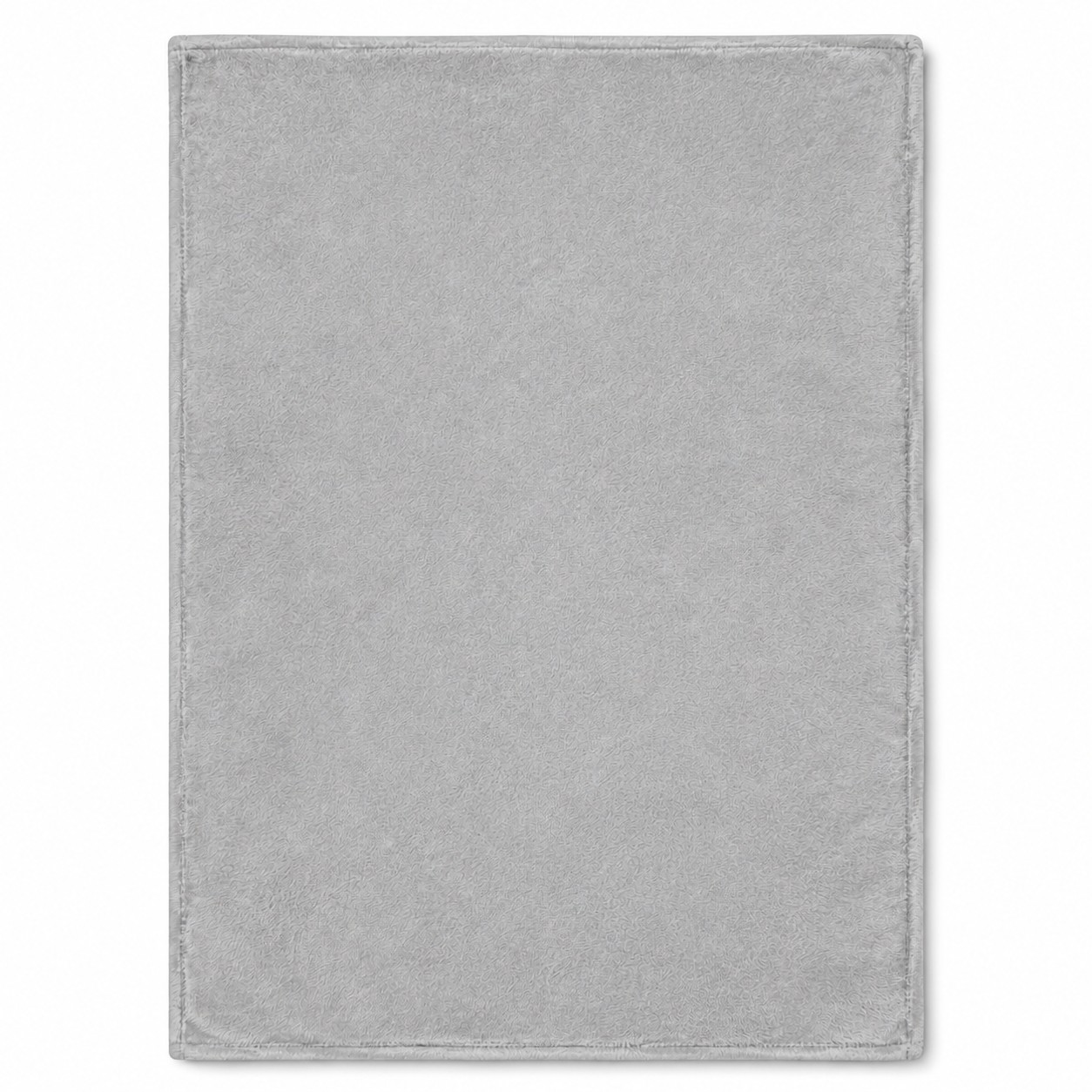 Soft Flannel Travel Blanket — Silver