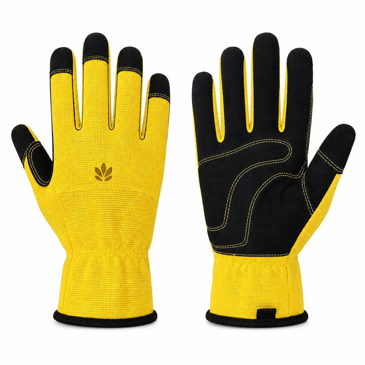Spandex Touchscreen Work Gloves With Knuckle Padding