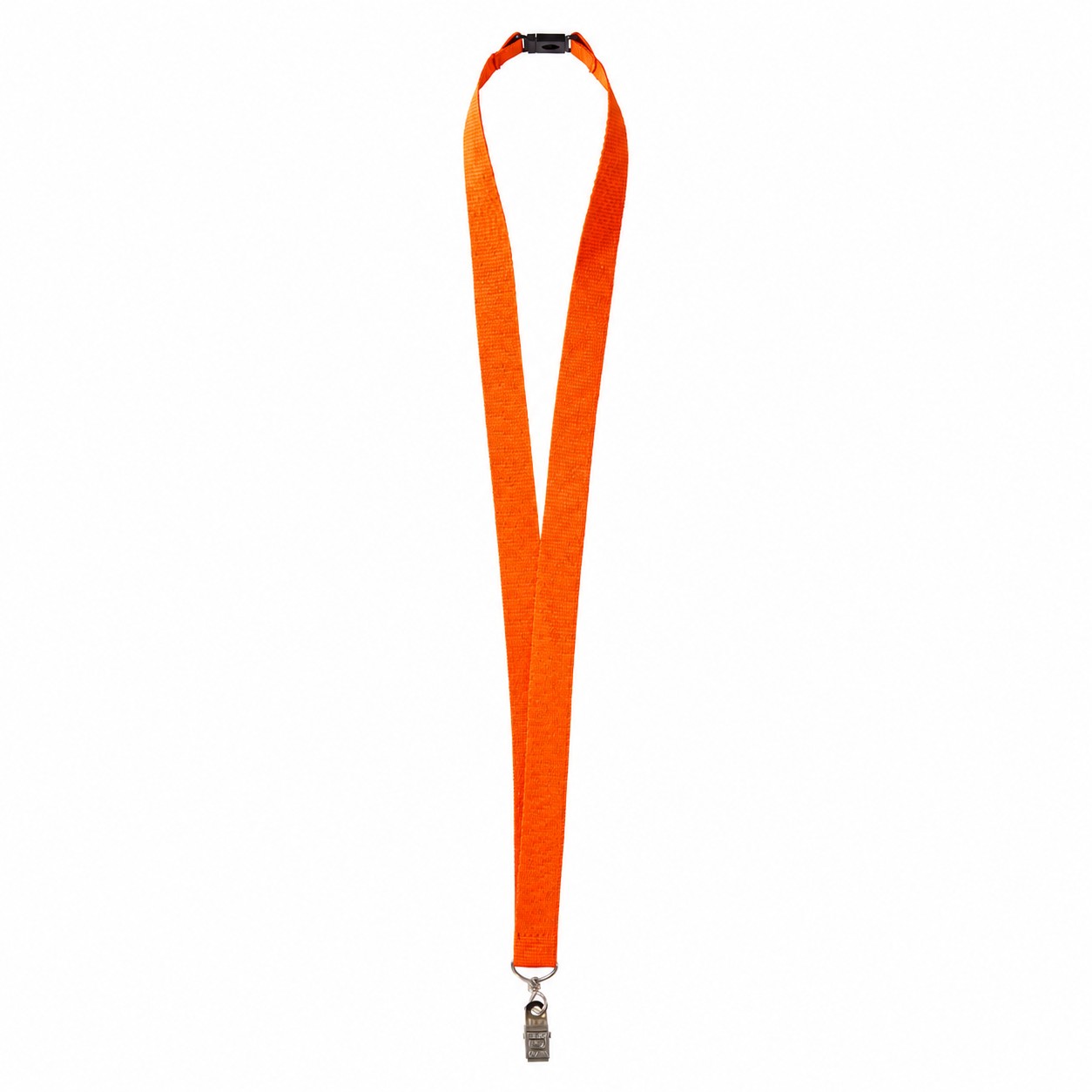 Three Quarter Inch Polyester Breakaway Lanyard — Orange