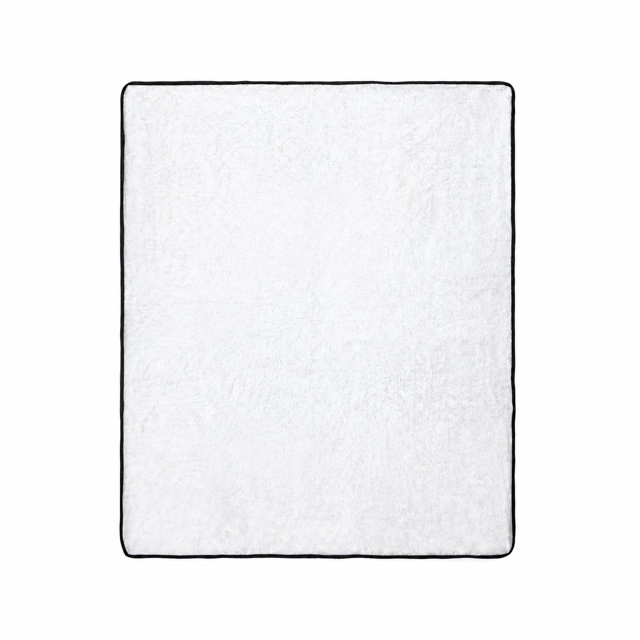 Soft Plush Flannel Throw Blanket — White