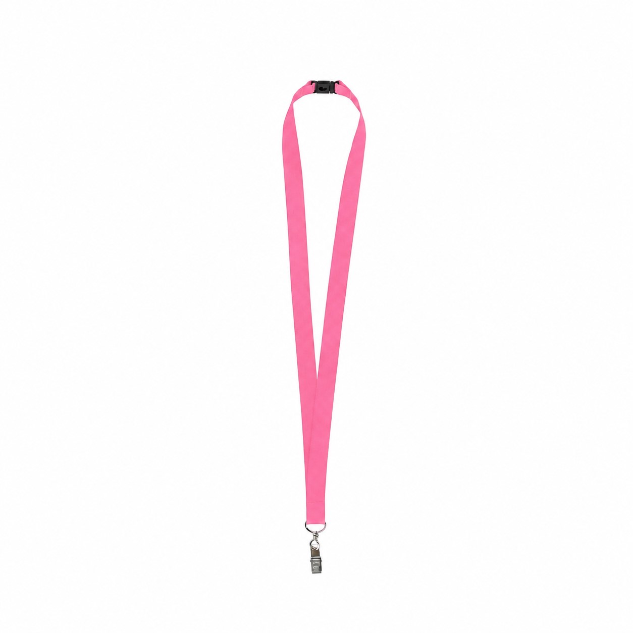 Rear Breakaway Bulldog Clip Lanyard — Pink