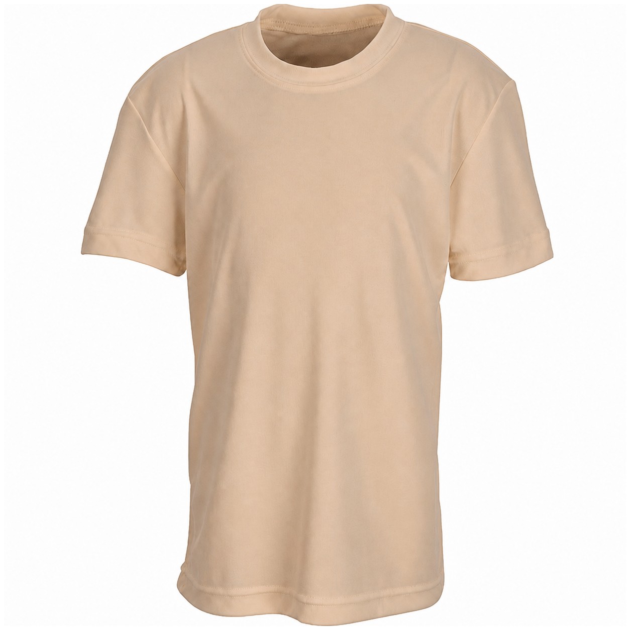 Youth Interlock Performance Shirt — Tan Beige