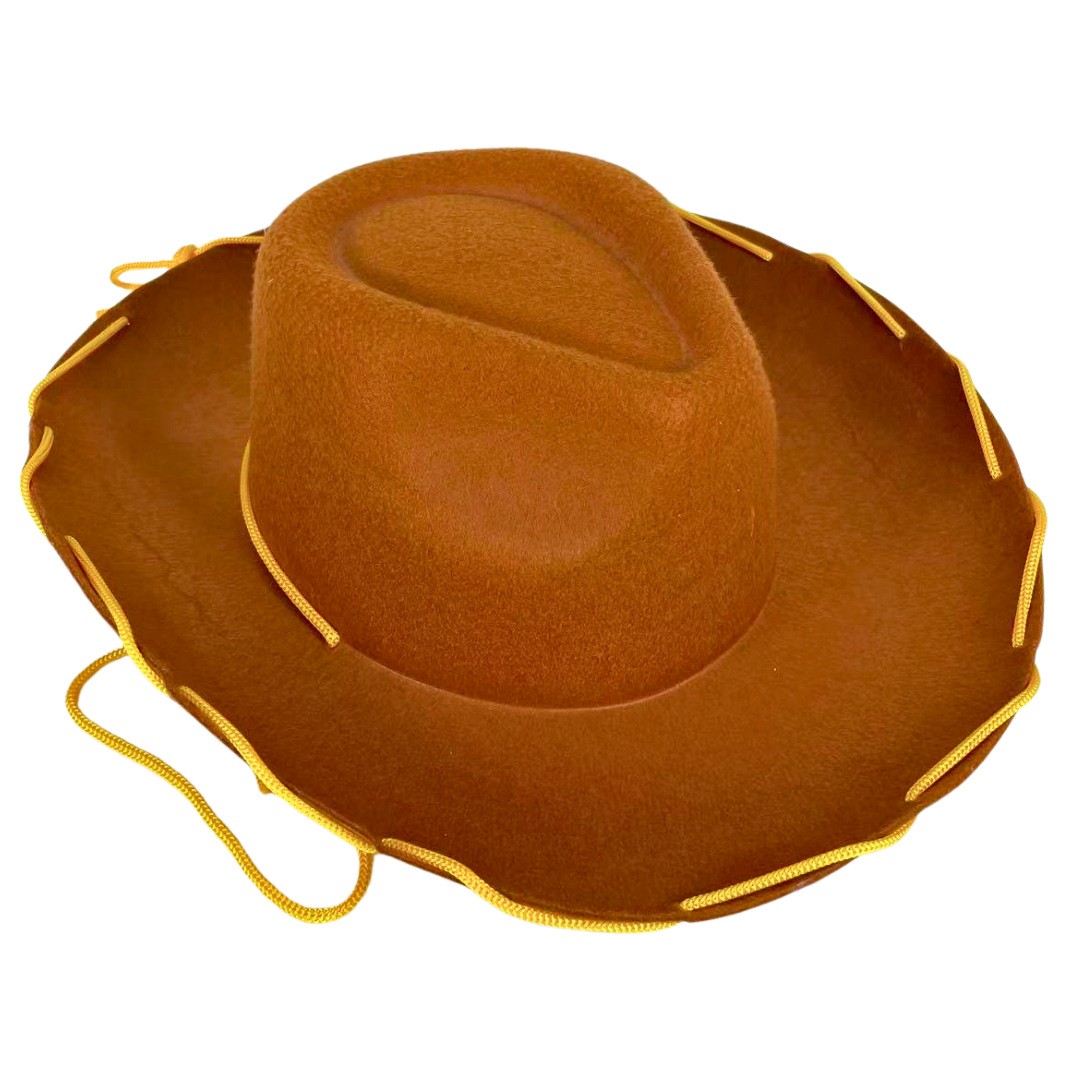 Drawstring Wool Cowboy Costume Hat — view 2