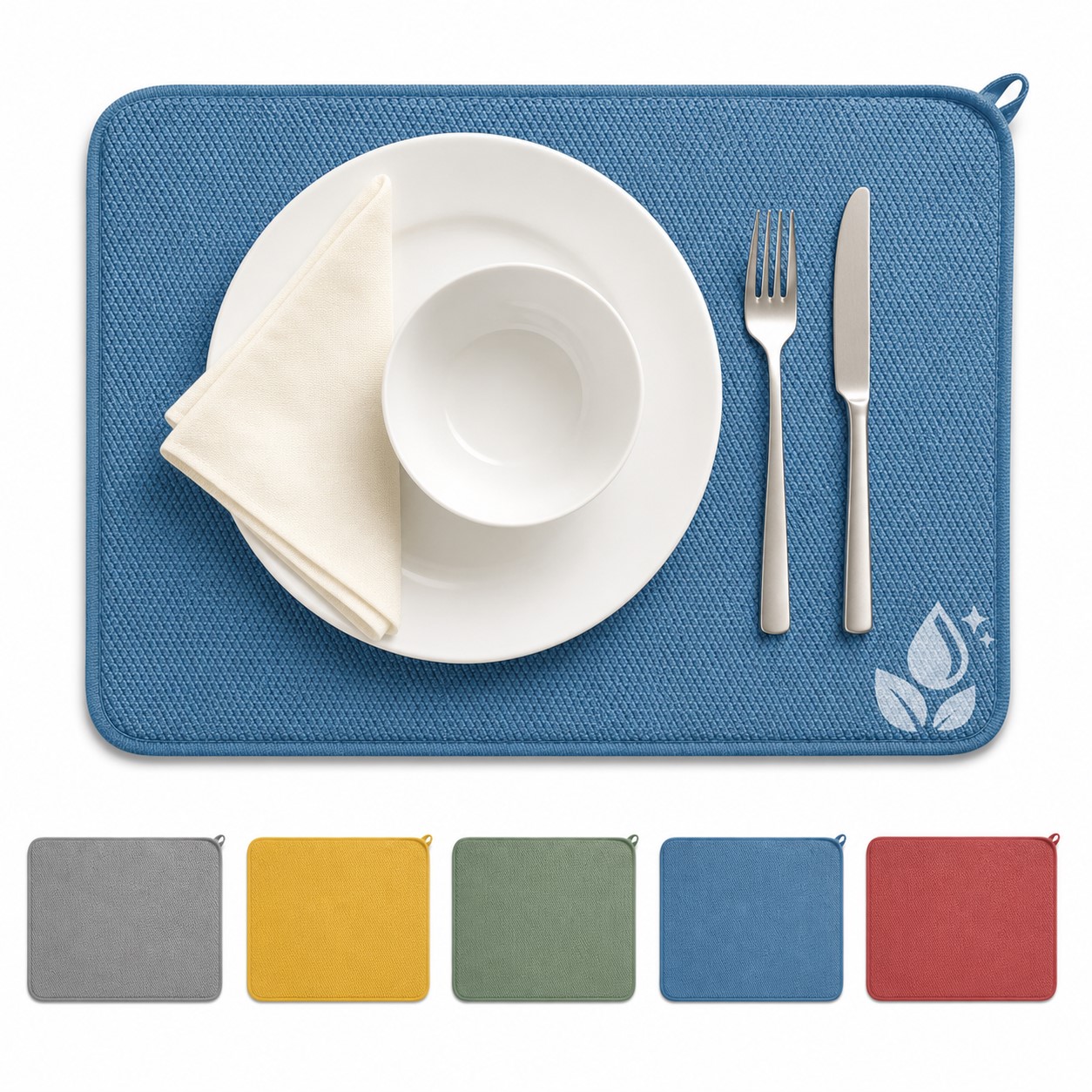 Heat Resistant Textured Fabric Placemat