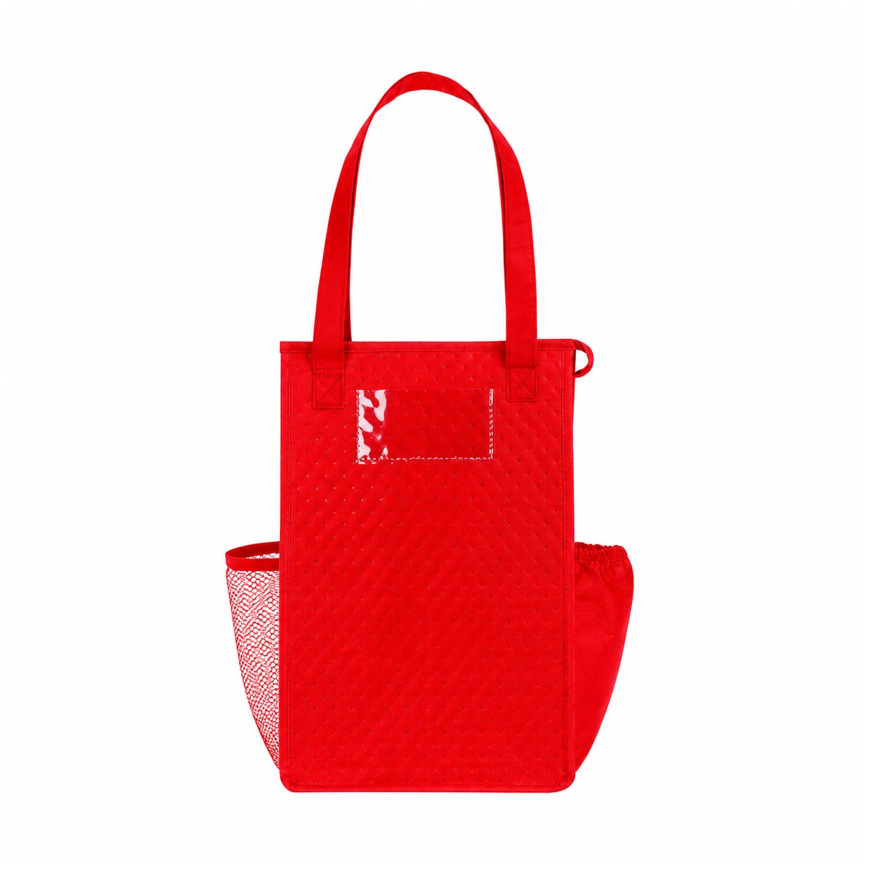 Reinforced Handles 9" Tote Bag — Red