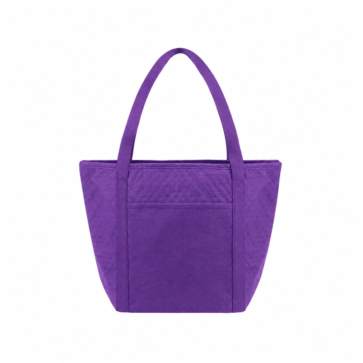 Zipper Roomy Cooler Tote — Purple