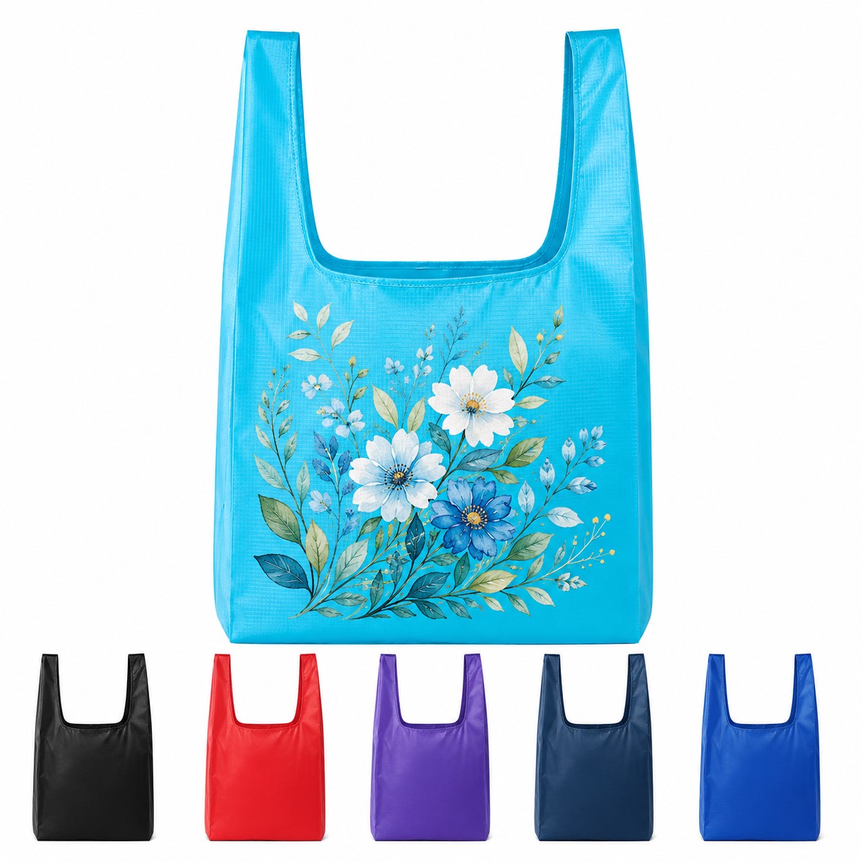 Compact Wide Strap Polyester Grocery Bag