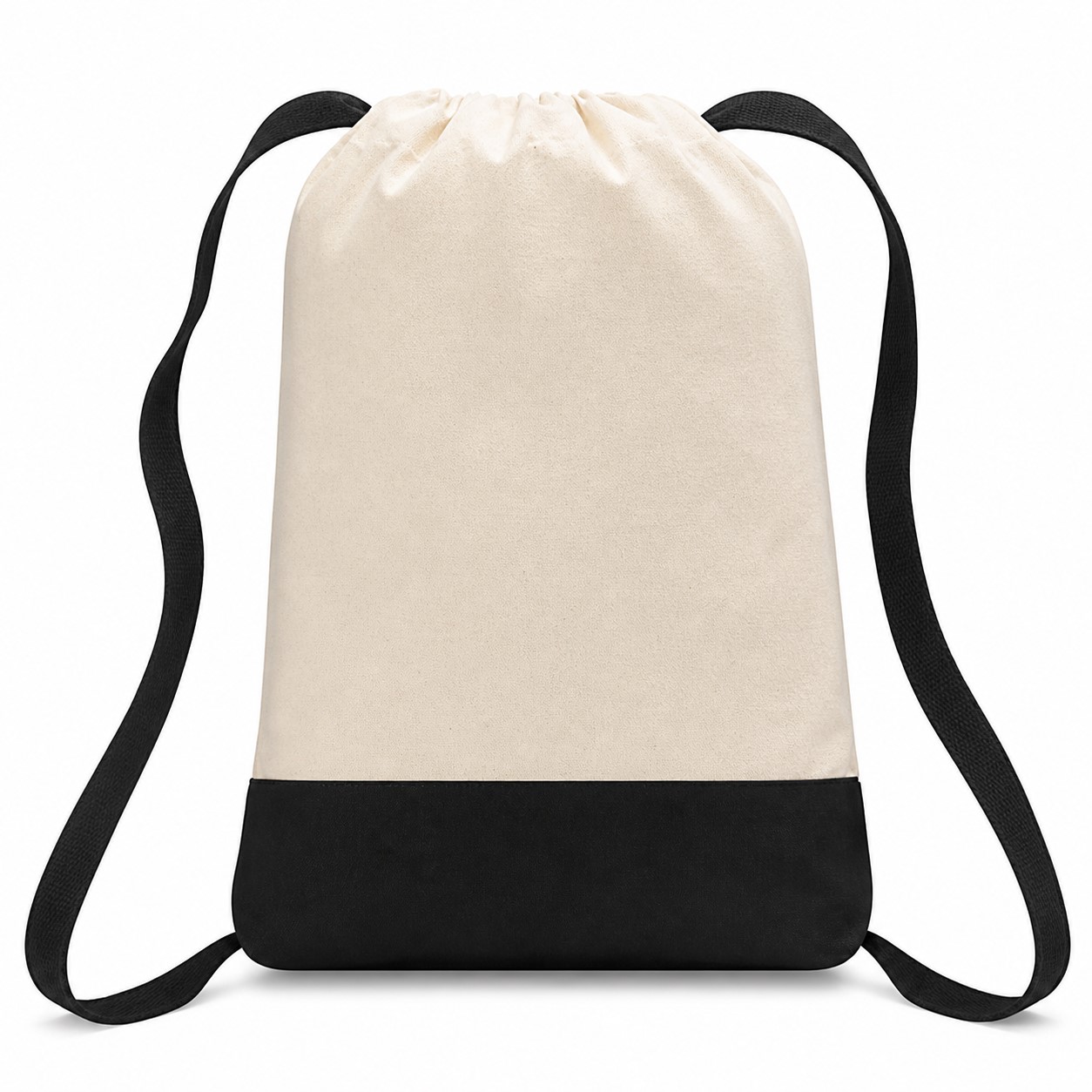 Contrast Base Canvas Drawstring Backpack — view 2