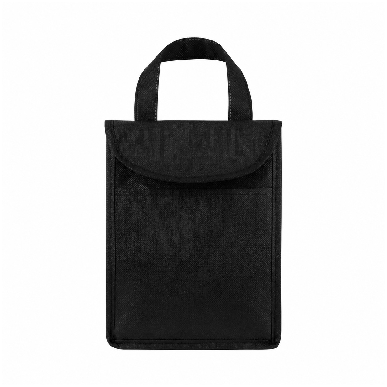 Thermal Non-Woven Lunch Cooler Tote — Black