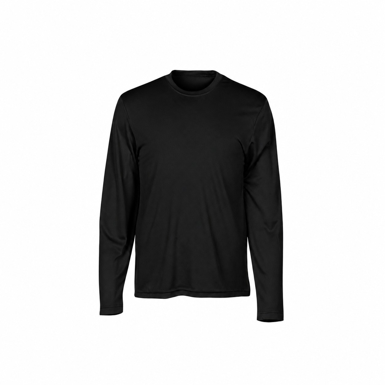 Moisture Wicking Long Sleeve Shirt — Black