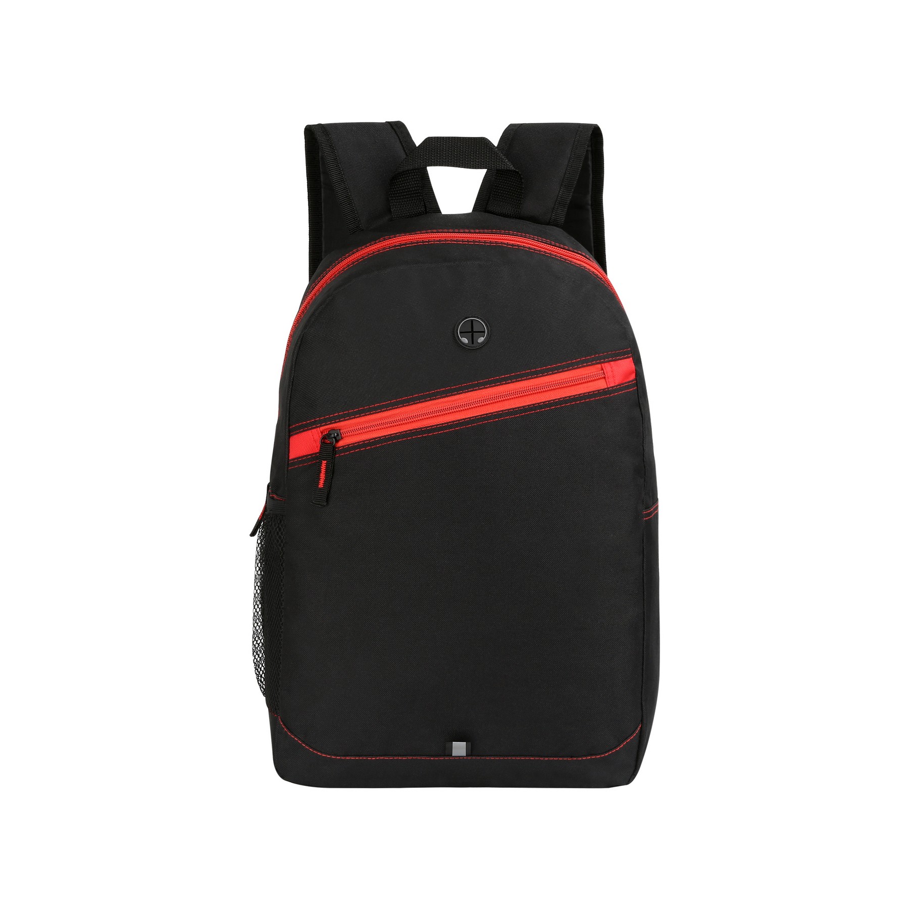 600D Polyester Black Backpack — view 2