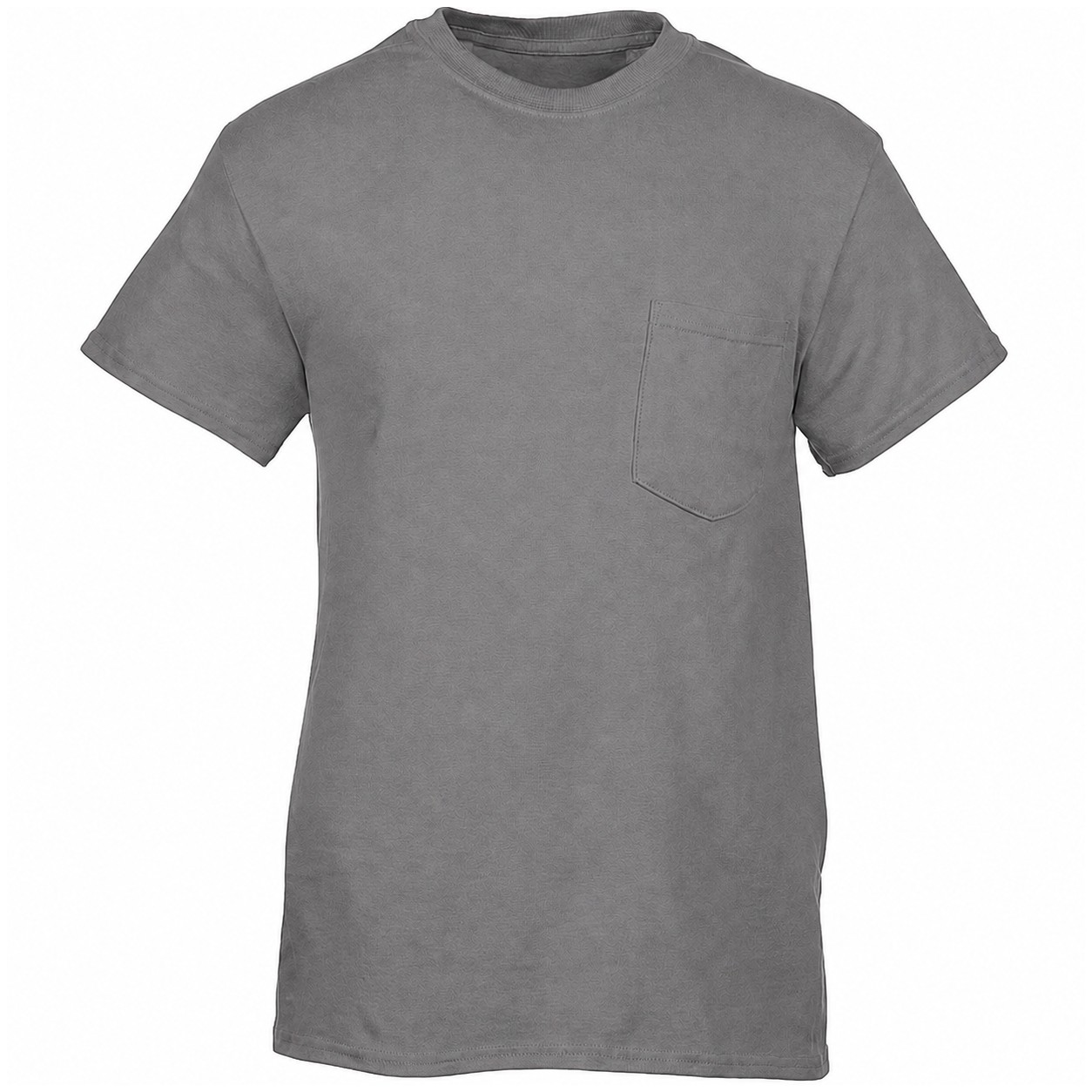 Heavy Cotton Pocket Uniform Tee — Gray