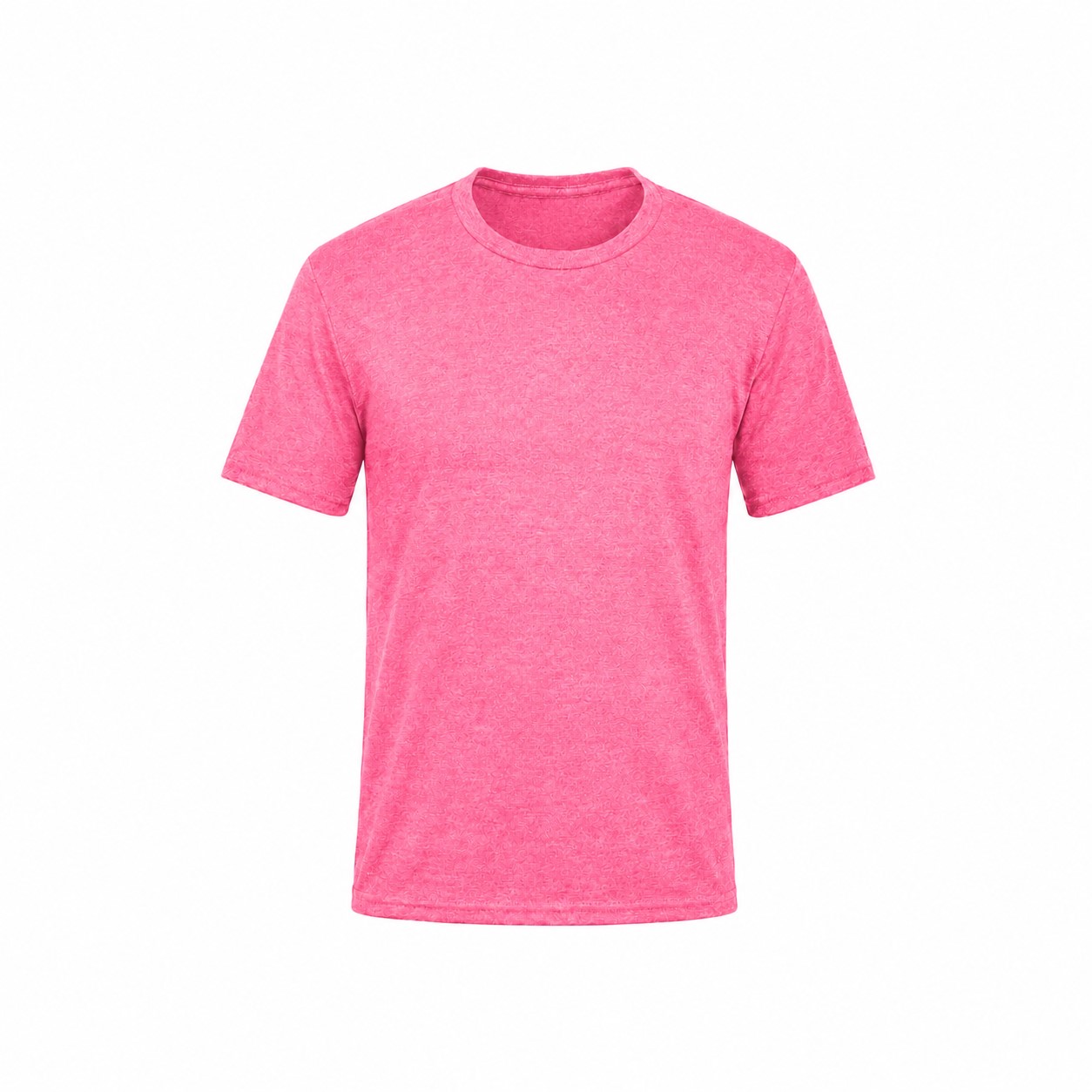 Men's Cotton-Polyester Blend Crewneck T-Shirt — Pink
