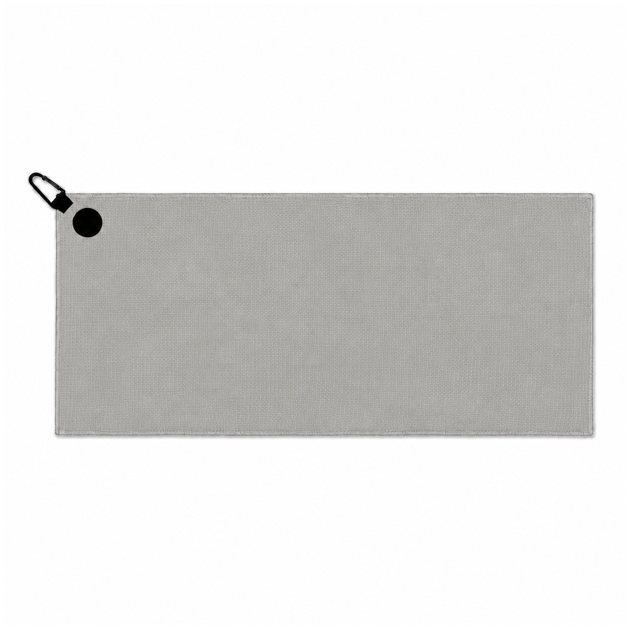 Waffle Polyester Magnetic Golf Towel — Nickel Silver