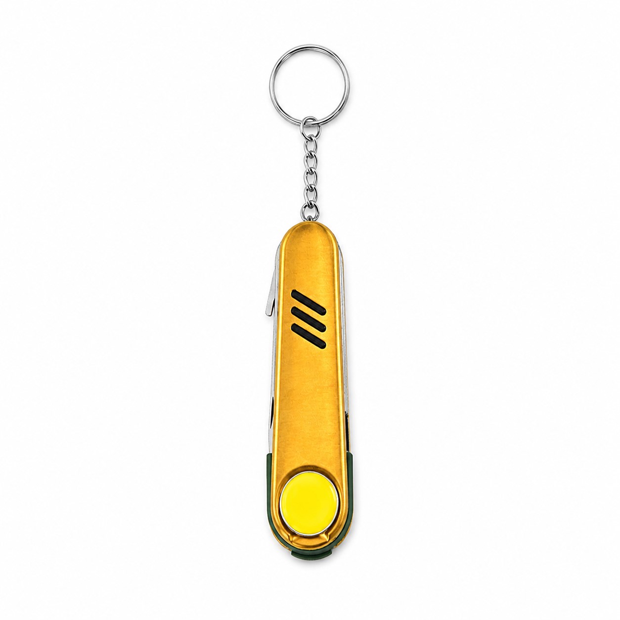 Stainless Steel Golf Club Cleaning Keychain Tool — view 2