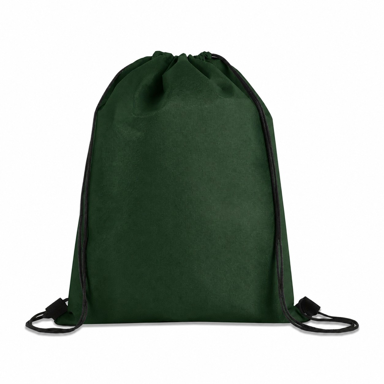 80GSM Non-Woven Drawstring Bag — Forest Green