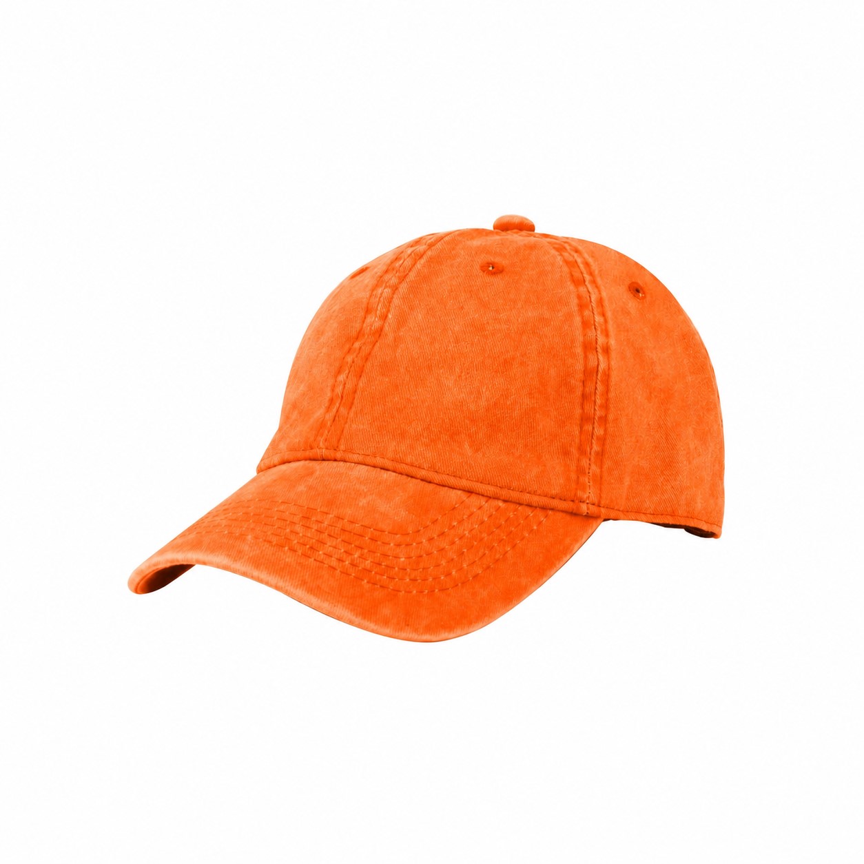 Cotton Baseball Cap — Orange