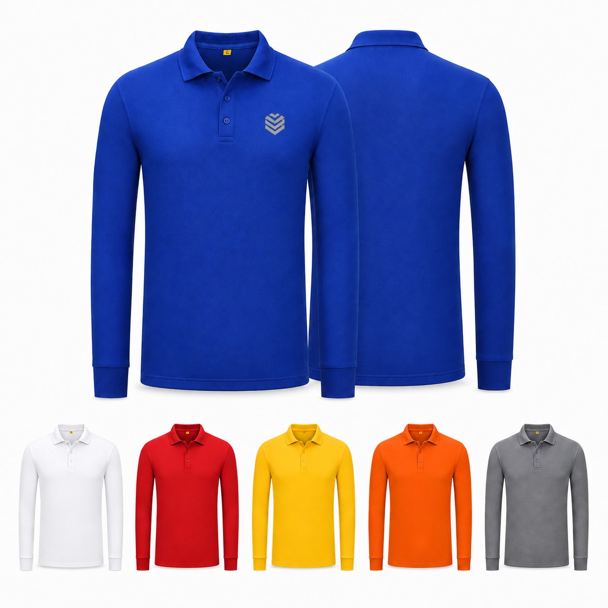 Long Sleeve Polyester Polo Shirt
