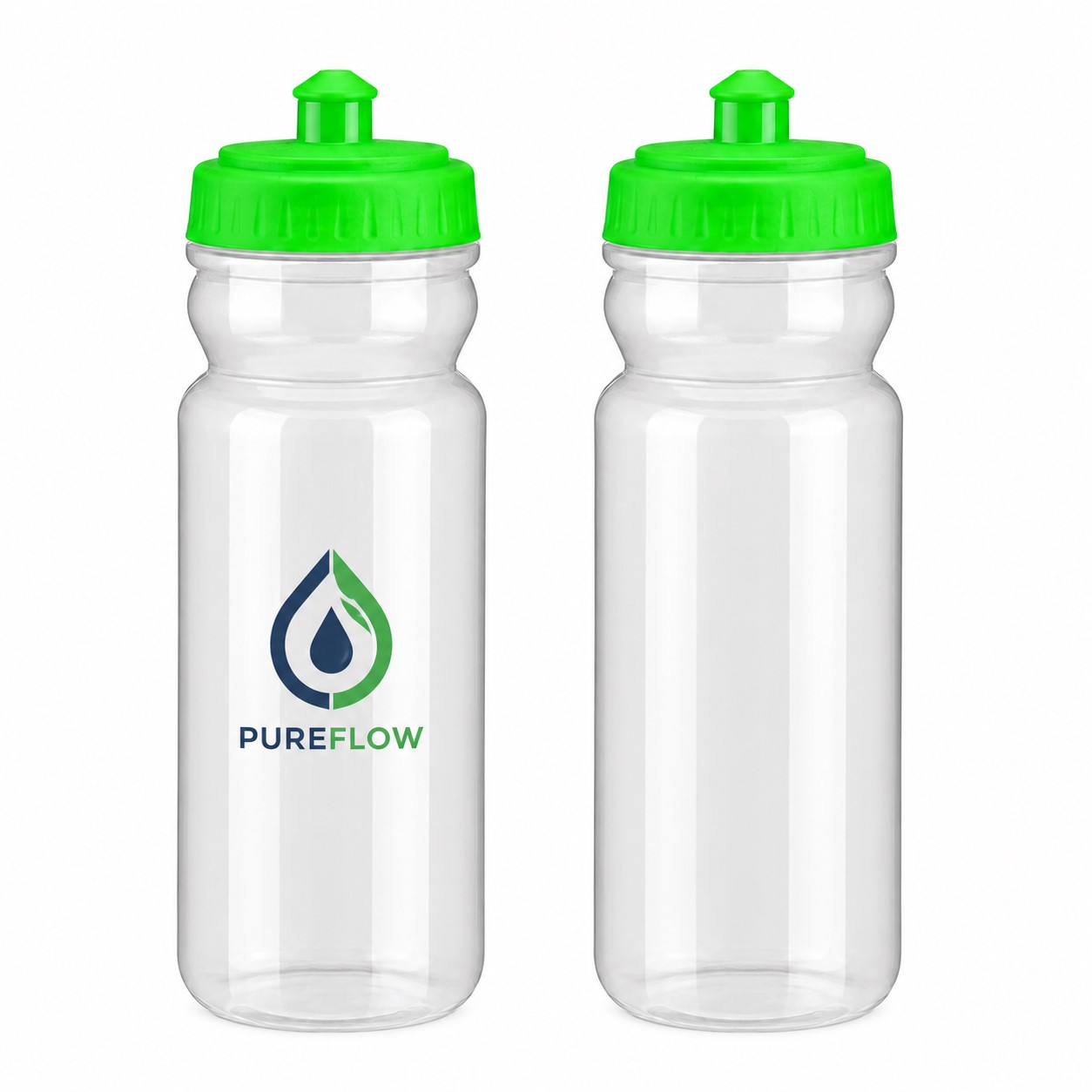 Pull Top Cap Reusable PE Sports Bottle