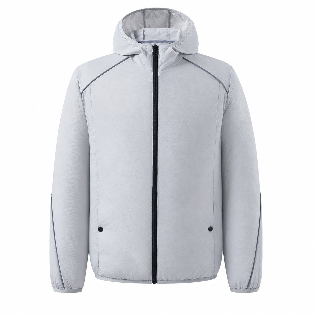 Hooded Polyester Cooling Jacket With Dual Fans — view 2