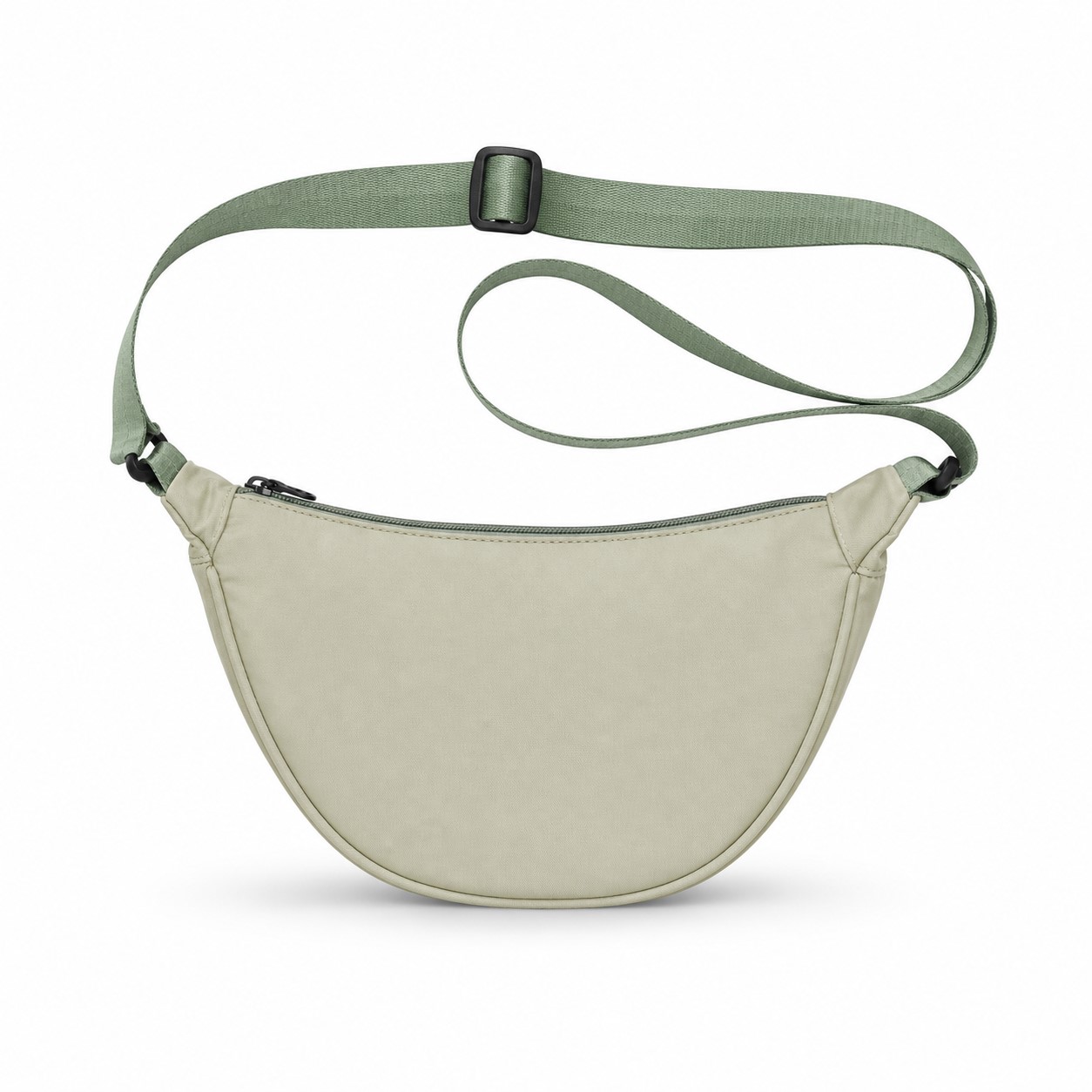 Nylon Crossbody Dumpling Bag With Top Zipper — view 2