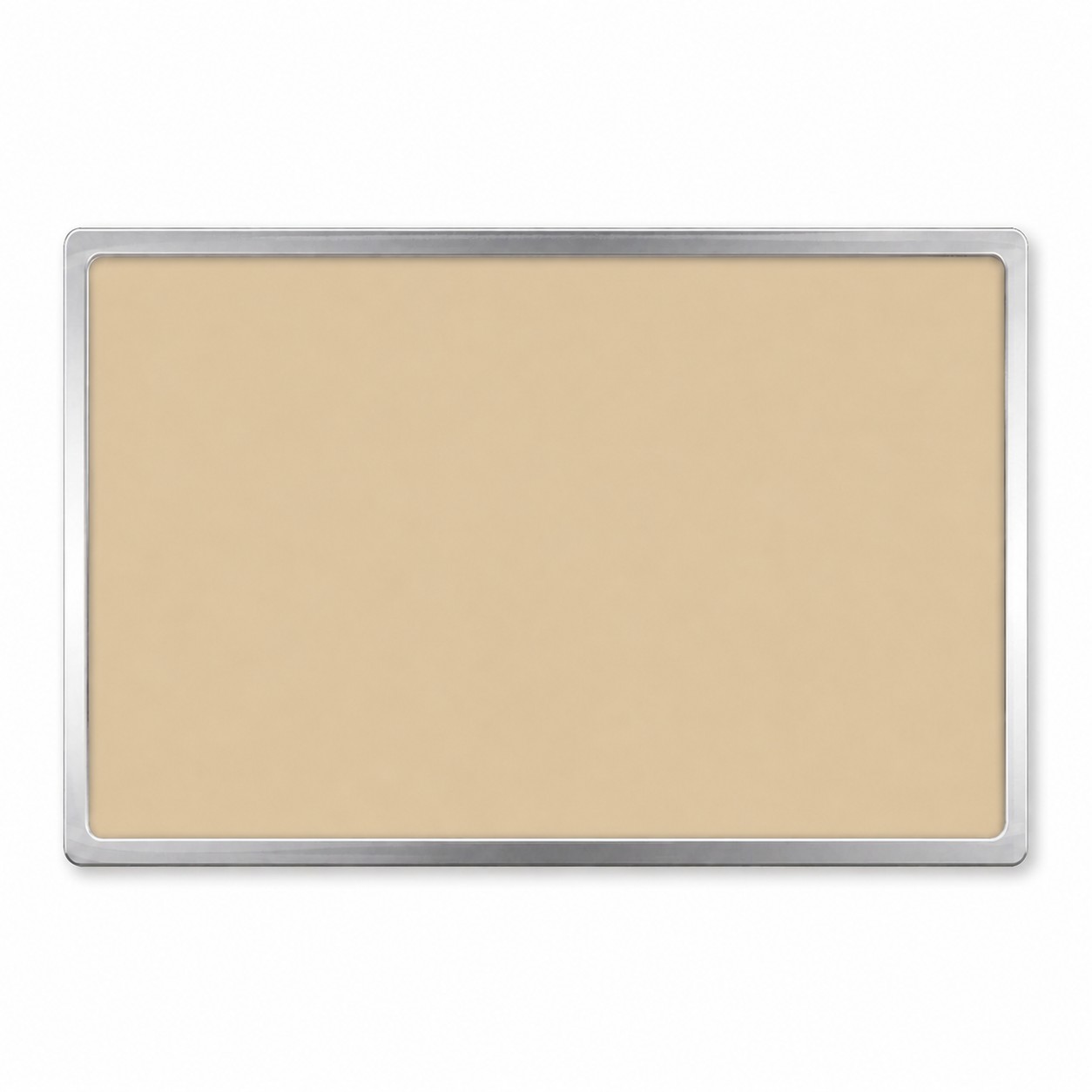 Rectangle Epoxy Dome Lapel Pin — Beige