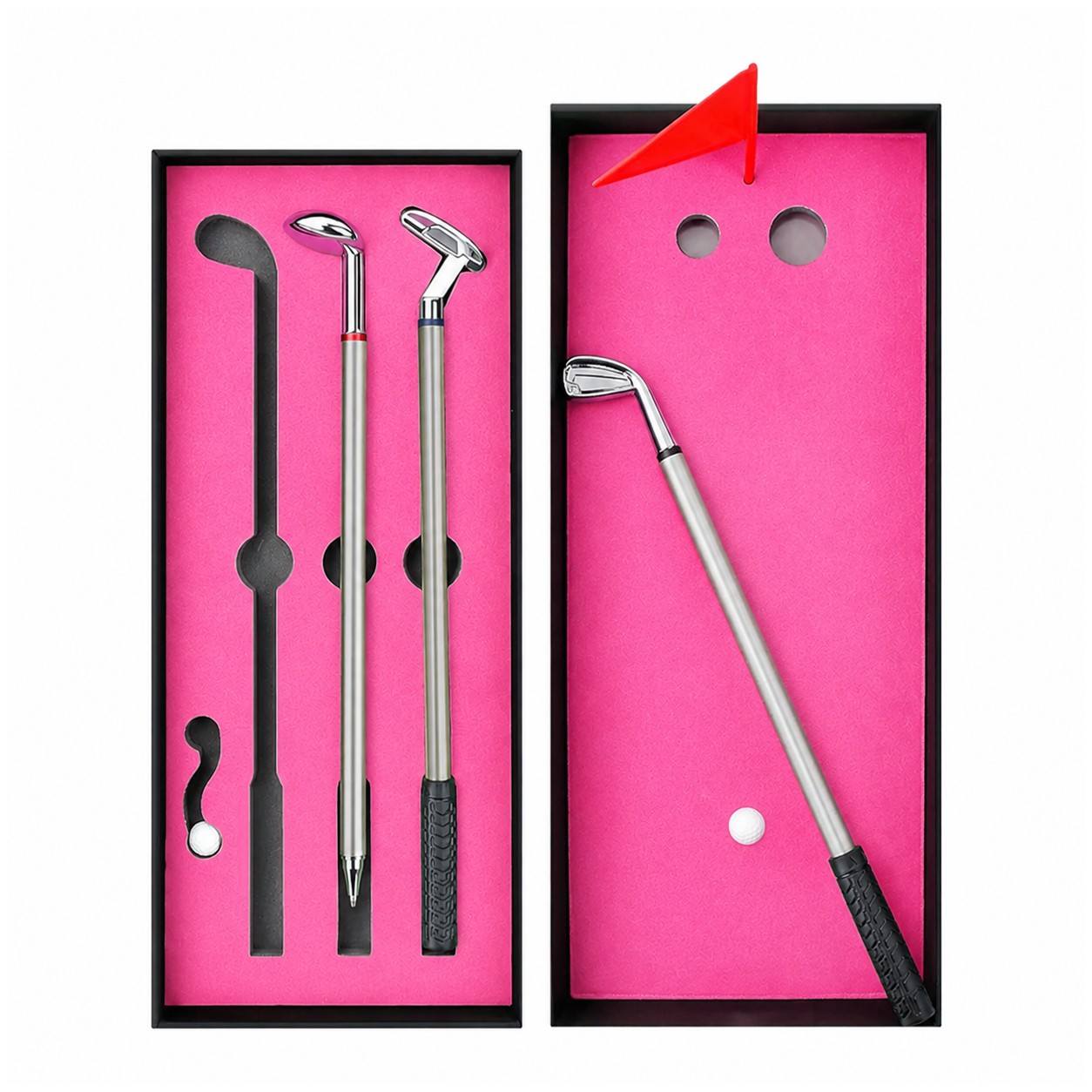 Desktop Golf Pen Gift Set — Pink