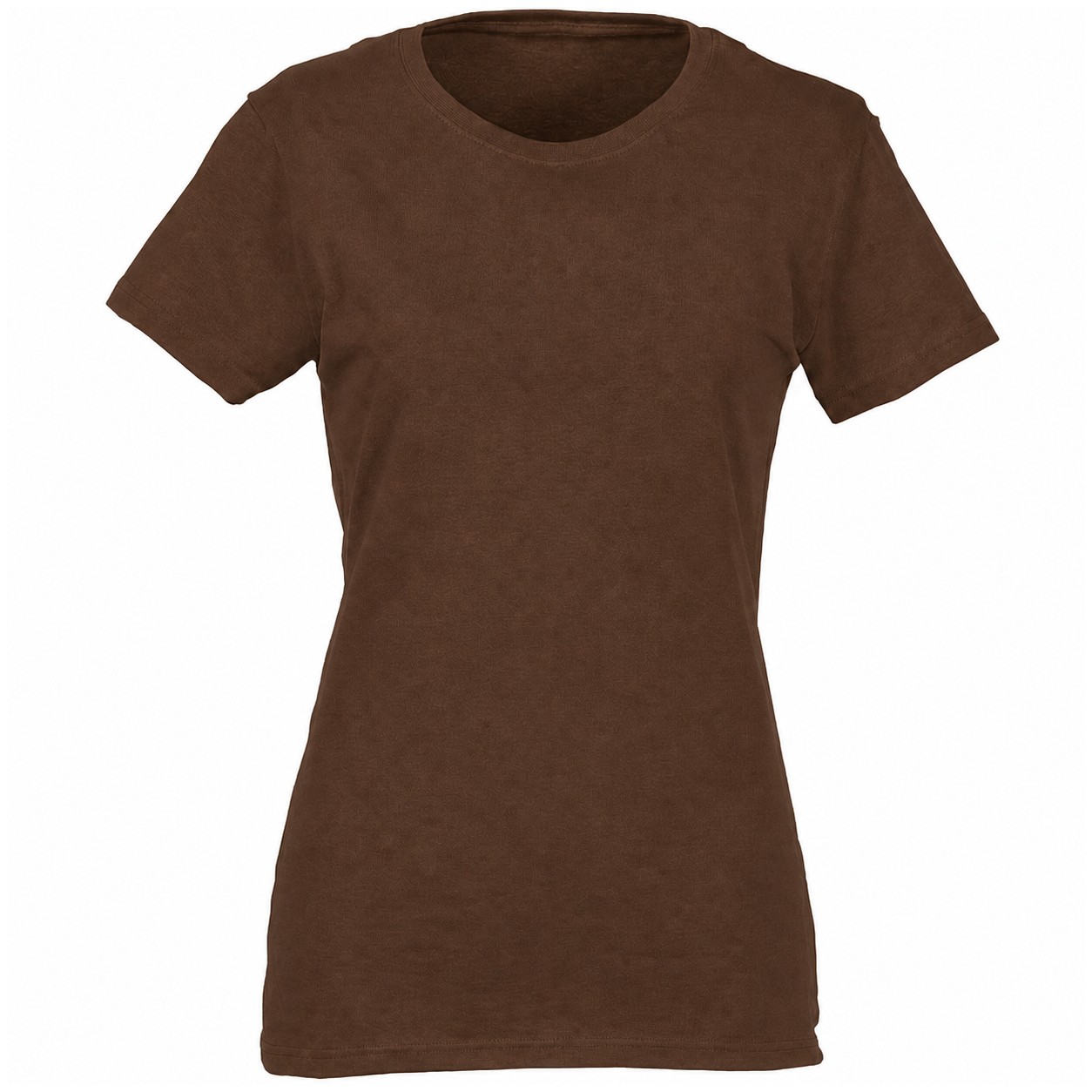 Ladies' Midweight Cotton T-Shirt — Brown