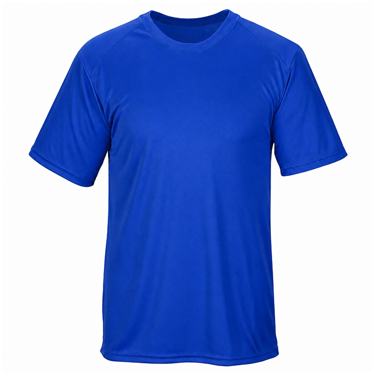 Lightweight Polyester Performance T-Shirt — Blue