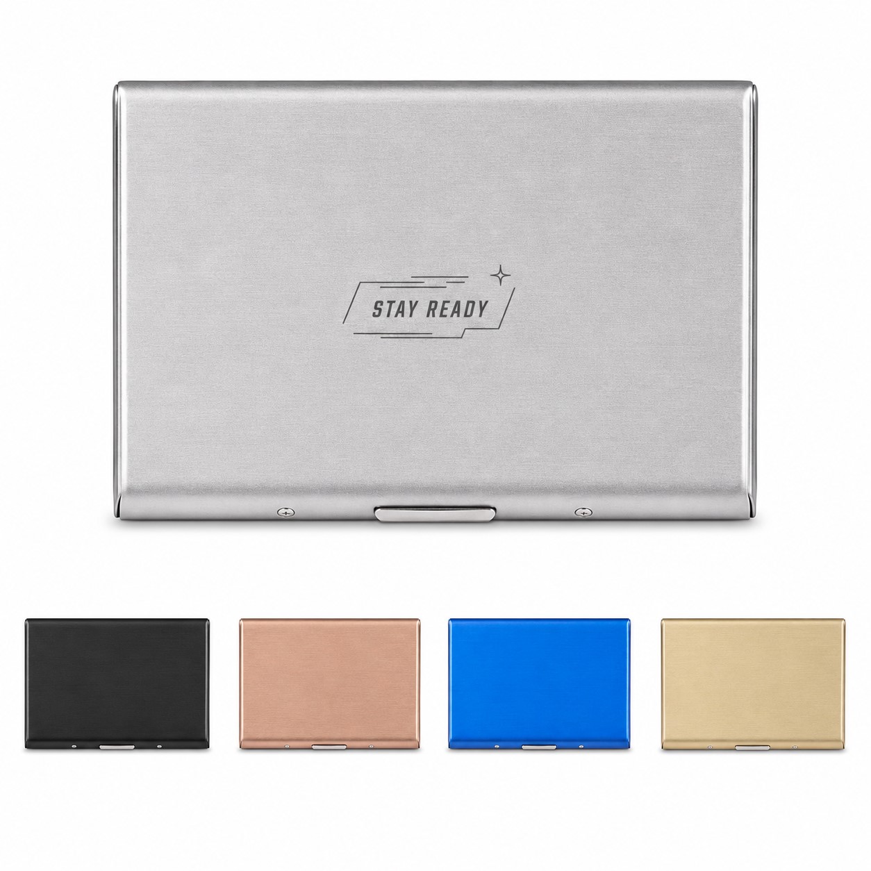 Five Slot Metal Business Card Holder