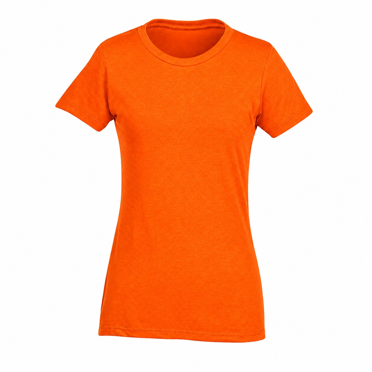 Cotton Polyester Blend Ladies Tee — Orange