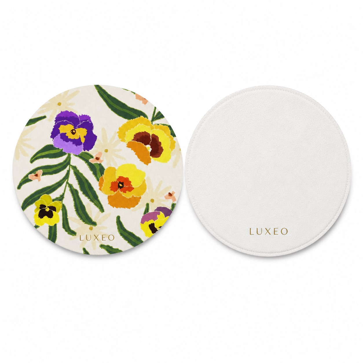 Round Polyester Placemats Four Piece Set