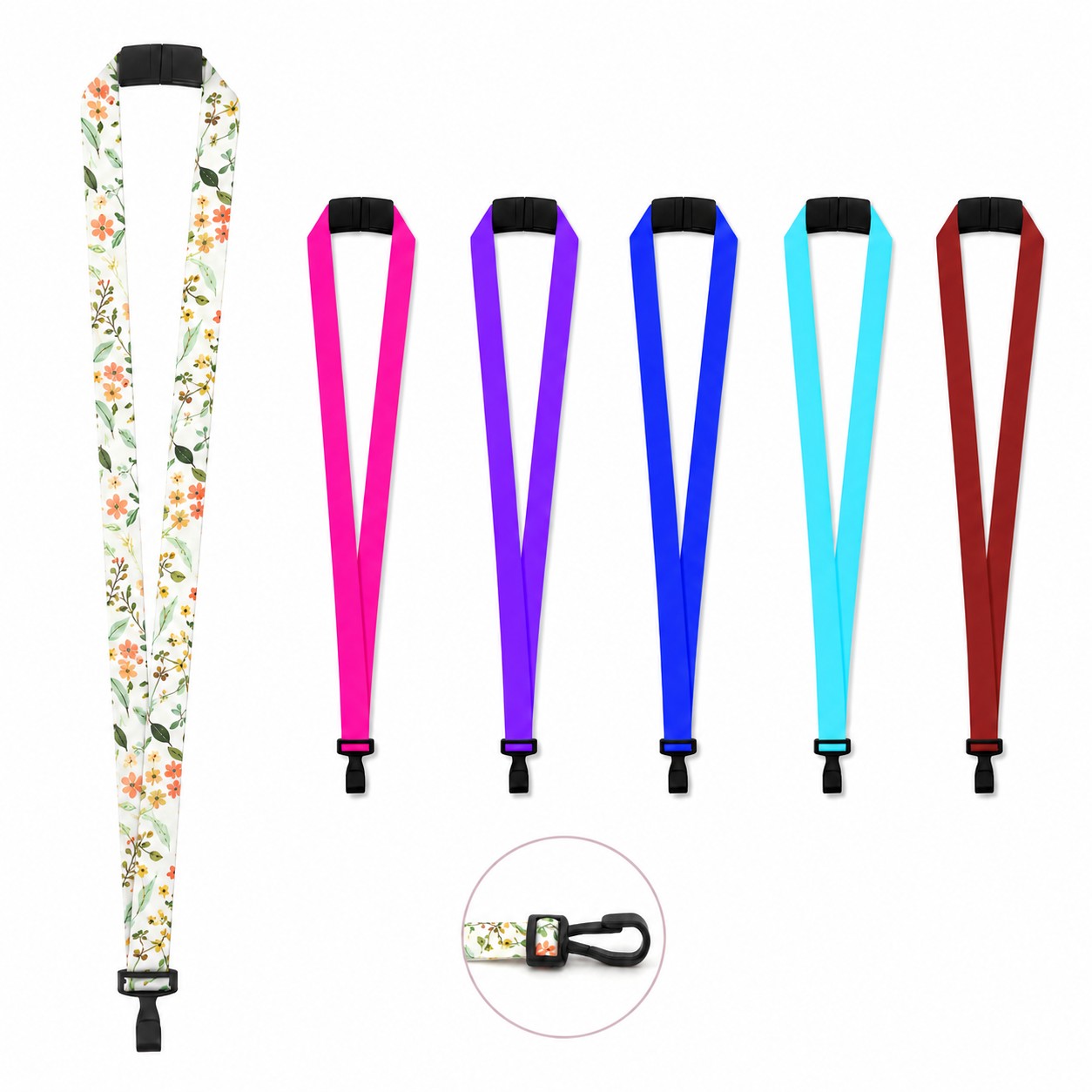 Curved Breakaway ID Badge Lanyard