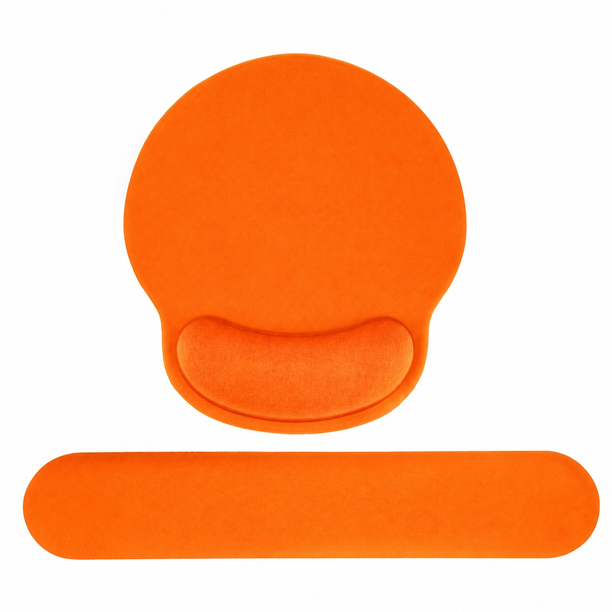 Ergonomic Mouse Pad Wrist Rest Set — Orange