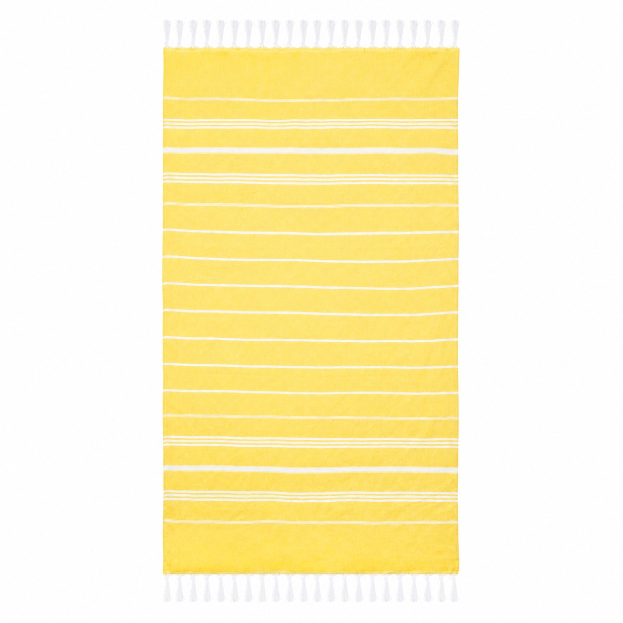 Cotton Turkish Beach Towel — Yellow