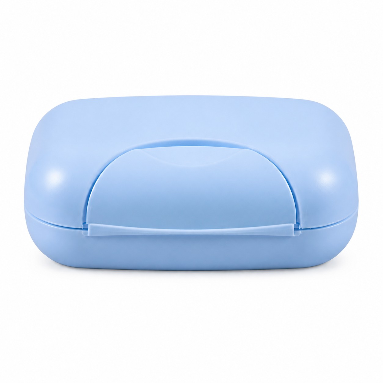 Portable ABS Buckle Soap Case — Blue