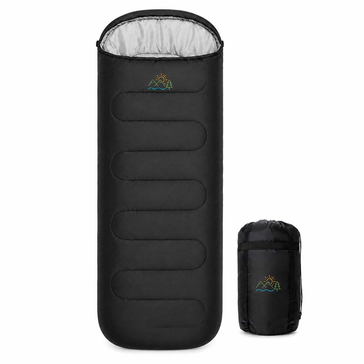 Polyester Envelope Sleeping Bag With Carry Sack