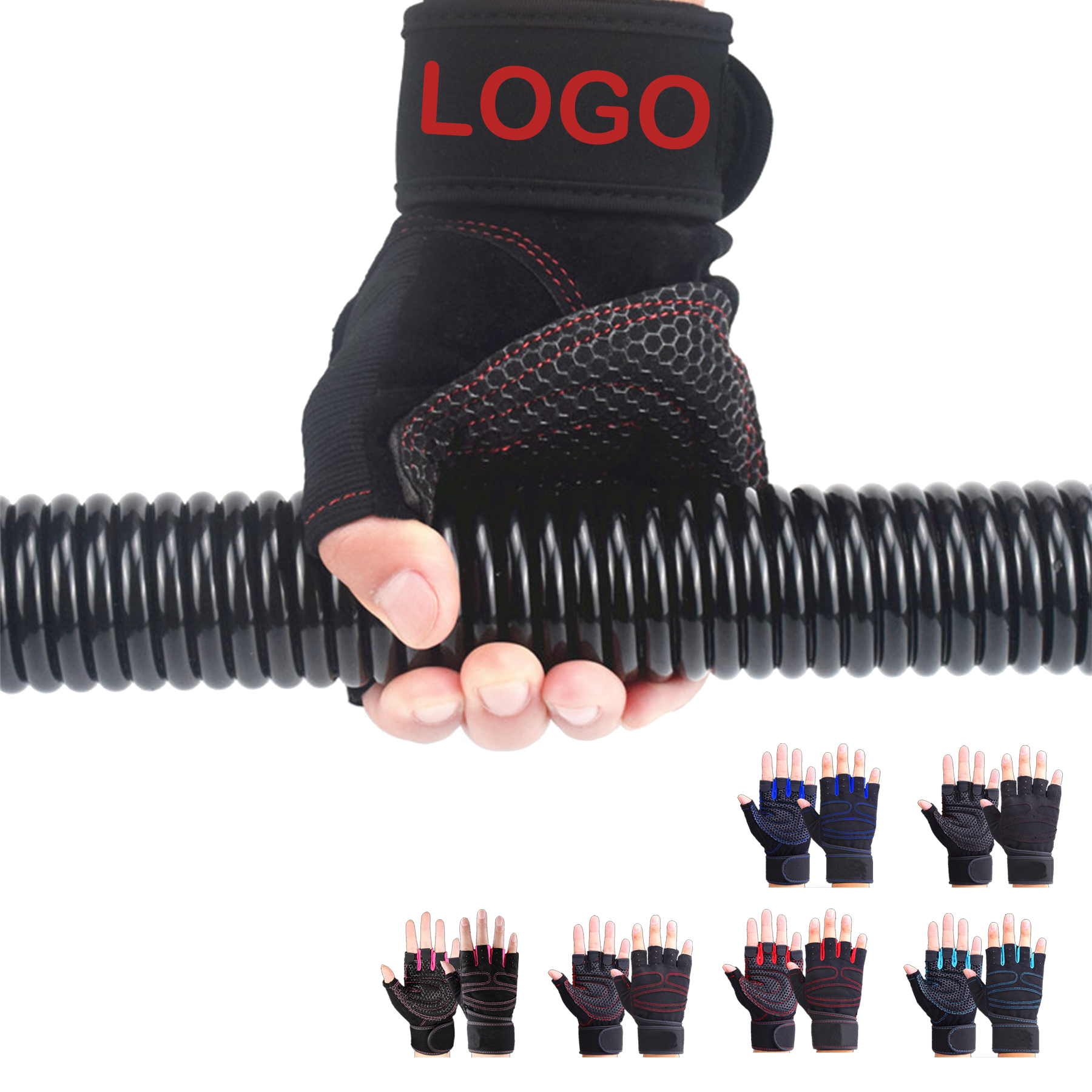 Fiber Open Finger Training Gloves