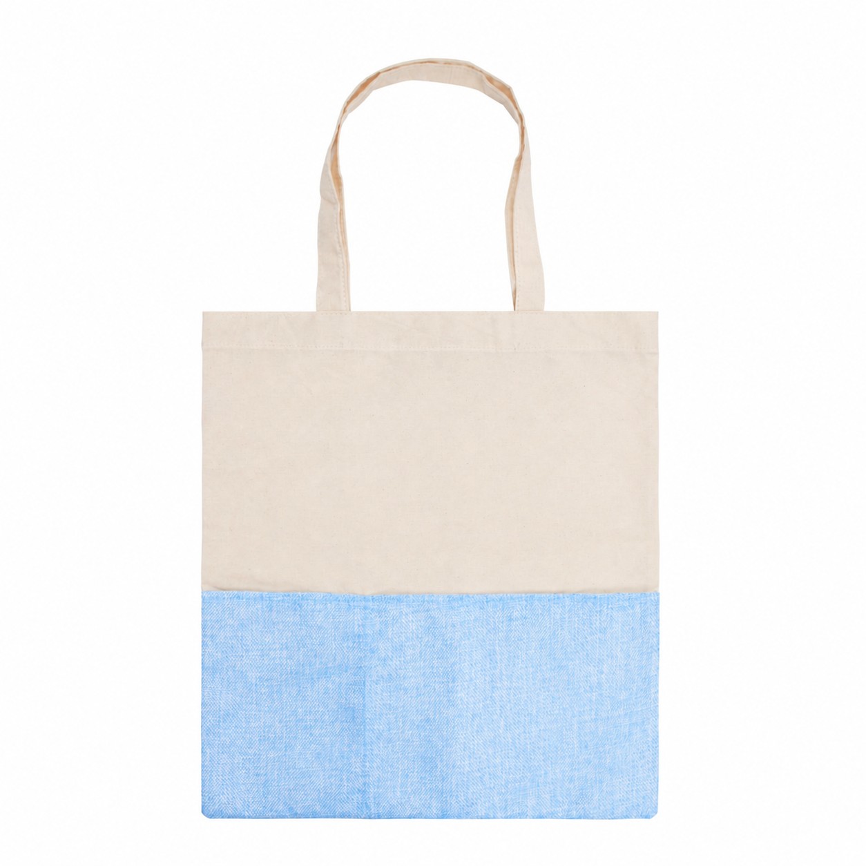 Cotton Tote Bag — Light Blue
