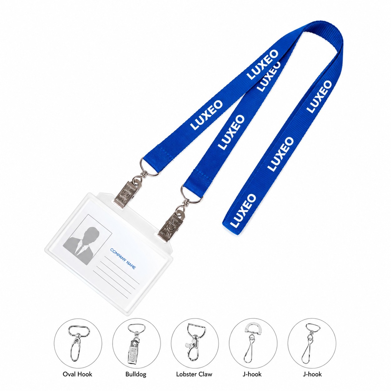 Dual Attachment Open End Polyester Lanyard