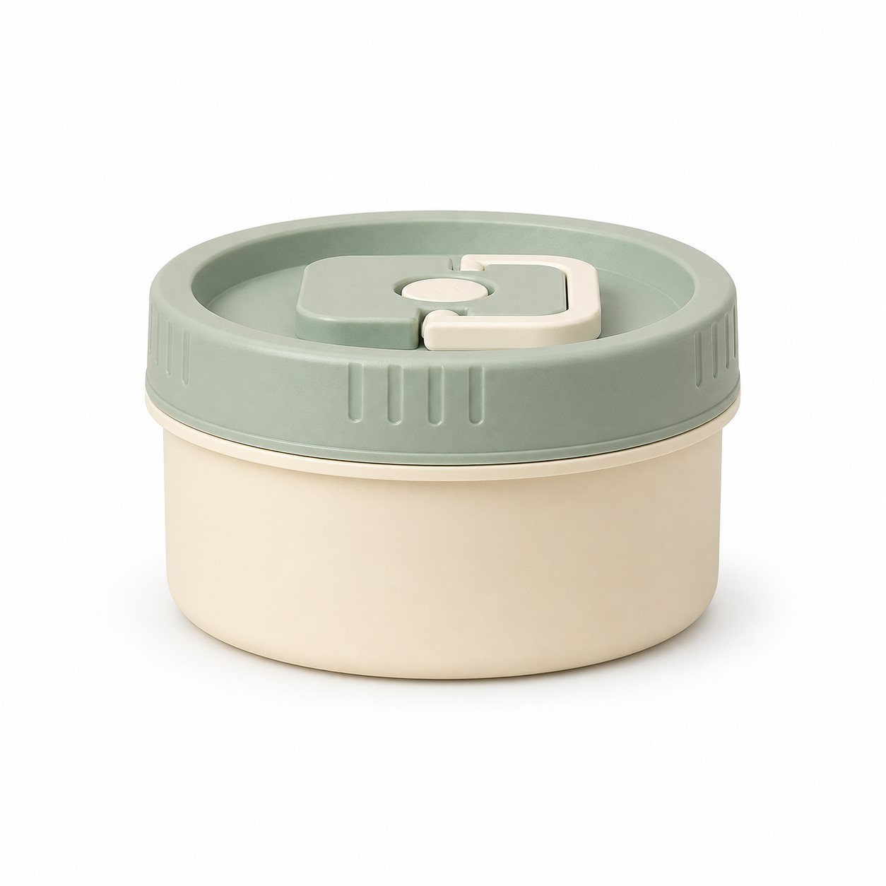 Insulated Stainless Steel Round Lunch Container — view 2
