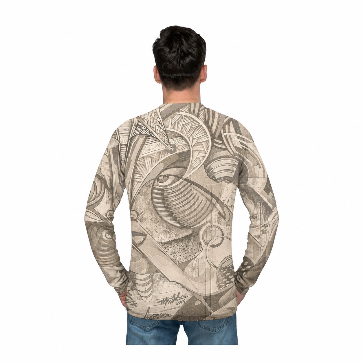 Long Sleeve Performance T-Shirt — Natural Beige