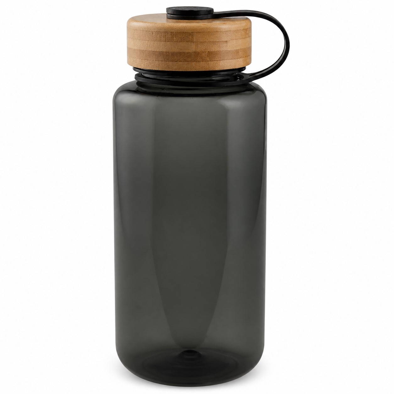 Tritan Water Bottle With Bamboo Loop Cap — view 2