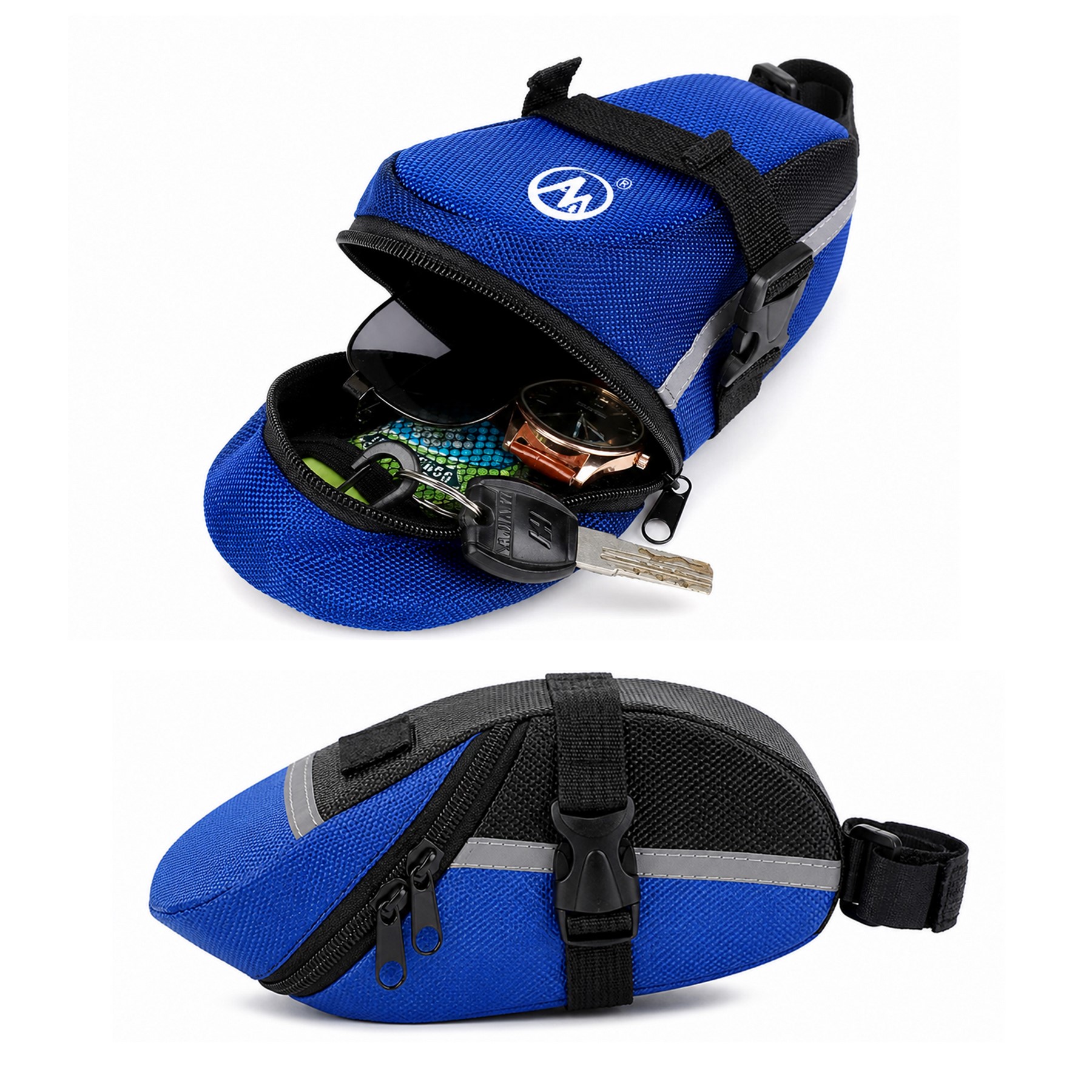 Reflective Under Seat Bicycle Storage Bag