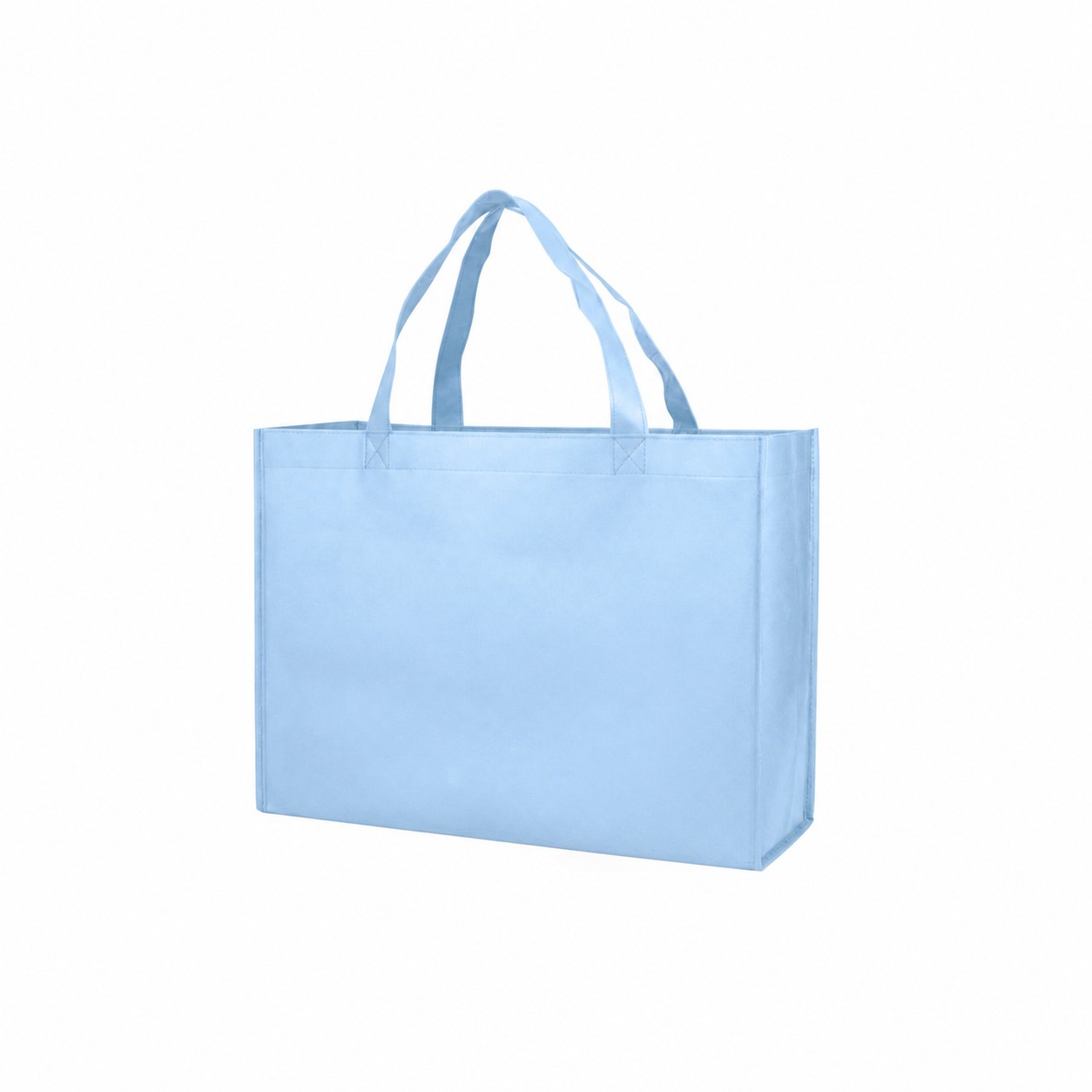 80GSM Non-Woven Shopping Tote Bag — Baby Blue