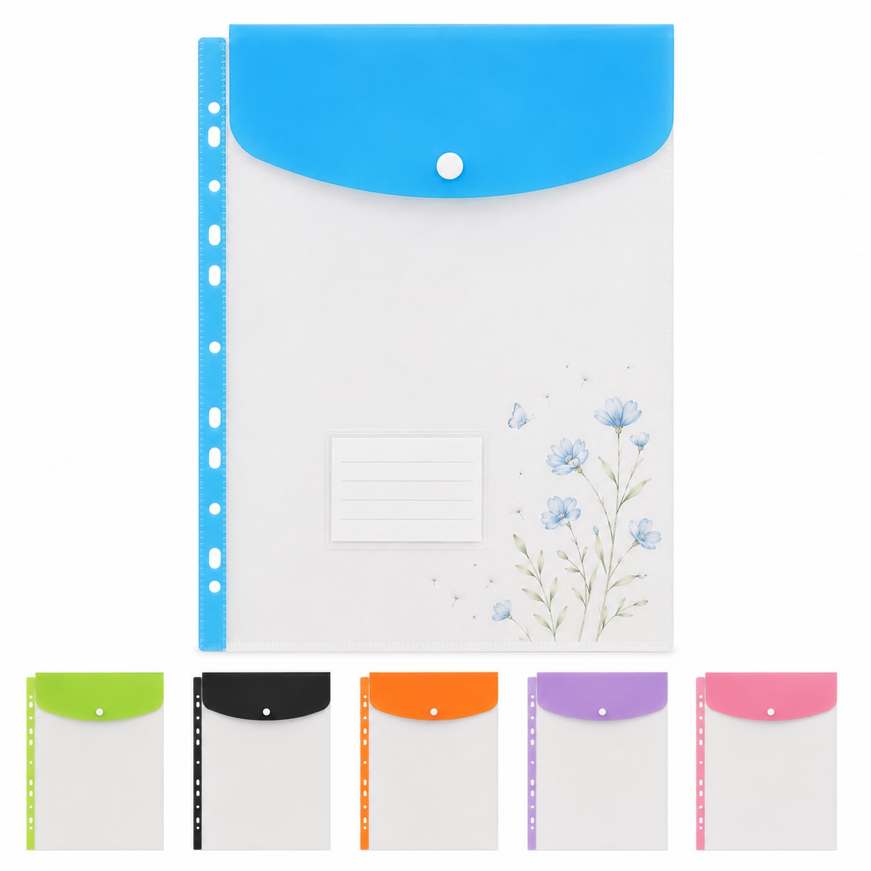 Label Window Polyethylene Binder Pocket