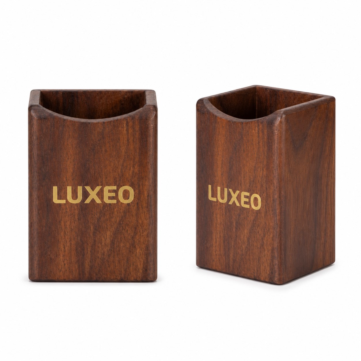 Solid Walnut Desktop Pen Holder