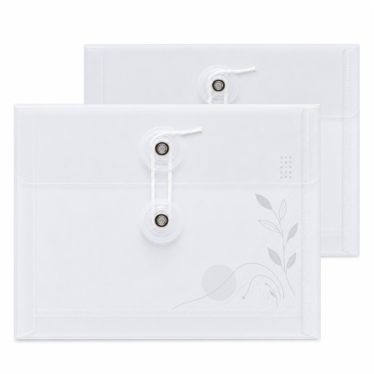 A6 Polypropylene Cord Closure Document Pouch
