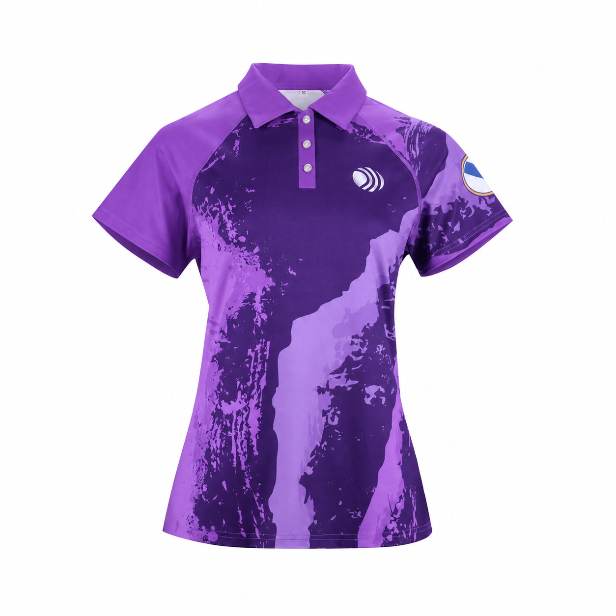 Quick-Drying Fabric Short Sleeve Fit Polo Shirt — Purple